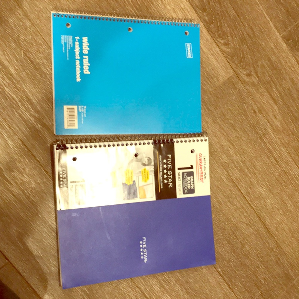 Spiral notebook bundle graph ruled wide ruled